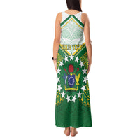 Personalised Cook Islands Ra o te Ui Ariki Tank Maxi Dress Polynesian Pattern