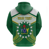 Personalised Cook Islands Ra o te Ui Ariki Zip Hoodie Polynesian Pattern