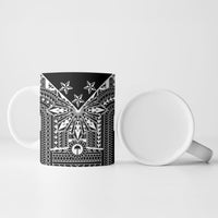 Black Philippines Sun Star Ceramic Mug Igorot Tribal Inspiration