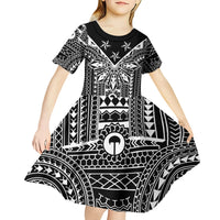 Black Philippines Sun Star Kid Short Sleeve Dress Igorot Tribal Inspiration