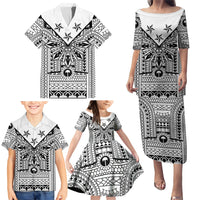 White Philippines Sun Star Family Matching Puletasi and Hawaiian Shirt Igorot Tribal Inspiration LT05 - Polynesian Pride