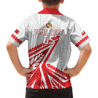 Custom Tonga Rugby 2024 Pacific Family Matching Off Shoulder Short Dress and Hawaiian Shirt Go Ikale Tahi LT05 - Polynesian Pride