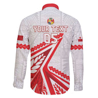 Custom Tonga Rugby 2024 Pacific Family Matching Off Shoulder Short Dress and Hawaiian Shirt Go Ikale Tahi LT05 - Polynesian Pride