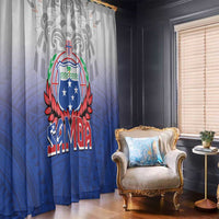 Samoa Rugby 2024 Pacific Window Curtain Go Manu Samoa LT05 - Polynesian Pride