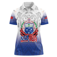 Custom Samoa Rugby 2024 Pacific Women Polo Shirt Go Manu Samoa