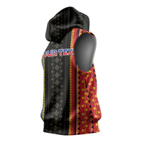 Personalised Philippines Filipinos Sleeveless Hoodie Igorot Tribal Inspiration Pattern Style