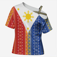 Philippines Sun Cross Shoulder Shirt Igorot Tribal Inspiration
