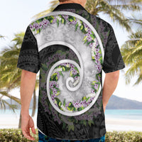 Piko Hawaii Hawaiian Shirt Polynesian Pattern With Maile Pikake Honohono Lei