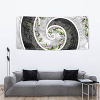 Piko Hawaii Tapestry Polynesian Pattern With Maile Pikake Honohono Lei