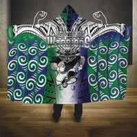 New Zealand Warrior Hooded Blanket Maori Tribal Pattern