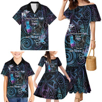 Suicide Awareness Family Matching Mermaid Dress and Hawaiian Shirt You Are Not Alone - Polynesian Pride