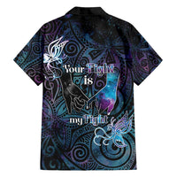 Suicide Awareness Family Matching Off Shoulder Maxi Dress and Hawaiian Shirt You Are Not Alone - Polynesian Pride