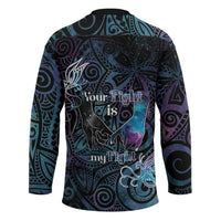 Suicide Awareness Hockey Jersey You Are Not Alone - Polynesian Pride