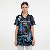Suicide Awareness Scrub Top You Are Not Alone - Polynesian Pride