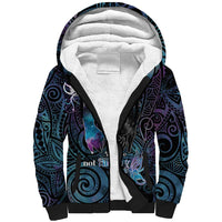 Suicide Awareness Sherpa Hoodie You Are Not Alone - Polynesian Pride