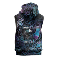 Suicide Awareness Sleeveless Hoodie You Are Not Alone - Polynesian Pride