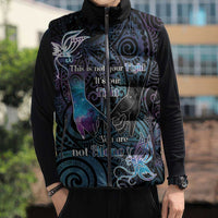 Suicide Awareness Sleeveless Puffer Jacket You Are Not Alone - Polynesian Pride