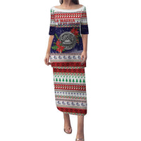 American Samoa Christmas Puletasi Poinsettia La Maunia Le Kilisimasi