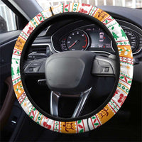 French Polynesia Christmas Steering Wheel Cover Coat Of Arms Merry Xmas