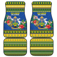 Solomon Islands Christmas Car Mats Coat Of Arms Merry Xmas