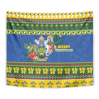 Solomon Islands Christmas Tapestry Coat Of Arms Merry Xmas
