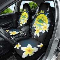 Palau United Nations Day Car Seat Cover Polynesian Curves Plumeria - Polynesian Pride