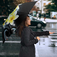 Palau United Nations Day Umbrella Polynesian Curves Plumeria - Polynesian Pride