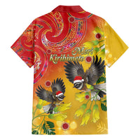 New Zealand Piwakawaka Christmas Family Matching Off Shoulder Short Dress and Hawaiian Shirt With Maori Pattern LT05 - Polynesian Pride