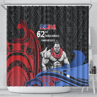 Samoa Independence Day Shower Curtain Samoan Warriors Ula Fala LT05 - Polynesian Pride