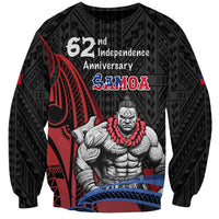 Samoa Independence Day Sweatshirt Samoan Warriors Ula Fala LT05 Unisex Black - Polynesian Pride