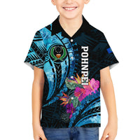 Personalised FSM Pohnpei State Hawaiian Shirt Tropical Flowers Tribal Pattern LT05 - Polynesian Pride