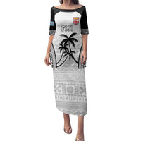 Custom Fiji Tapa Football Family Matching Puletasi and Hawaiian Shirt Sporty Style