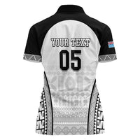 Custom Fiji Tapa Football Women Polo Shirt Sporty Style