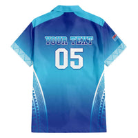 Custom Fiji Football Hawaiian Shirt Fijian Tapa Pattern