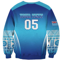 Custom Fiji Football Sweatshirt Fijian Tapa Pattern LT05 - Polynesian Pride