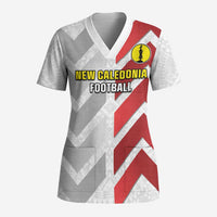 Custom New Caledonia Football Scrub Top Unique Style - Polynesian Pride
