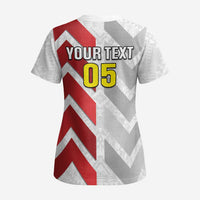 Custom New Caledonia Football Scrub Top Unique Style - Polynesian Pride