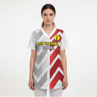 Custom New Caledonia Football Scrub Top Unique Style - Polynesian Pride