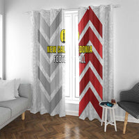 New Caledonia Football Window Curtain Unique Style
