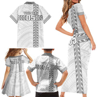 Custom New Caledonia Football Family Matching Short Sleeve Bodycon Dress and Hawaiian Shirt Go The Kagus