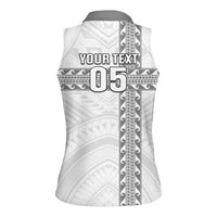 Custom New Caledonia Football Women Sleeveless Polo Shirt Go The Kagus