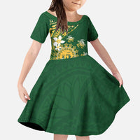 Cook Islands 15 Finest Family Matching Off Shoulder Maxi Dress and Hawaiian Shirt Plumeria Polynesian Turtle