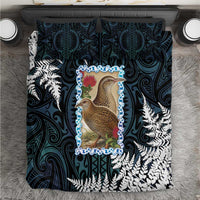 New Zealand Weka Bedding Set Maori Hen Koru Pattern - Polynesian Pride