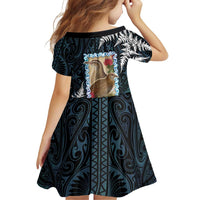 New Zealand Weka Family Matching Mermaid Dress and Hawaiian Shirt Maori Hen Koru Pattern