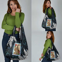 New Zealand Weka Grocery Bag Maori Hen Koru Pattern - Polynesian Pride