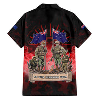 Australia And New Zealand ANZAC Day Family Matching Tank Maxi Dress and Hawaiian Shirt Soldiers Lest We Forget
