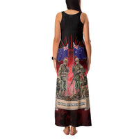 Australia And New Zealand ANZAC Day Family Matching Tank Maxi Dress and Hawaiian Shirt Soldiers Lest We Forget