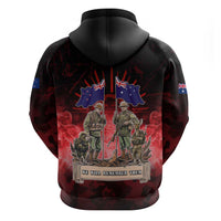 Australia And New Zealand ANZAC Day Hoodie Soldiers Lest We Forget LT05