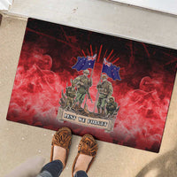Australia And New Zealand ANZAC Day Rubber Doormat Soldiers Lest We Forget