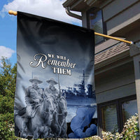 New Zealand ANZAC Day Garden Flag HMNZS Achilles We Will Remember Them LT05 - Polynesian Pride